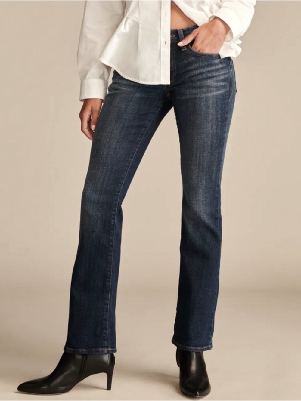 Lucky Brand Mid Rise Sweet Boot Bootcut jeans dark wash plus size 14 / 32 waist